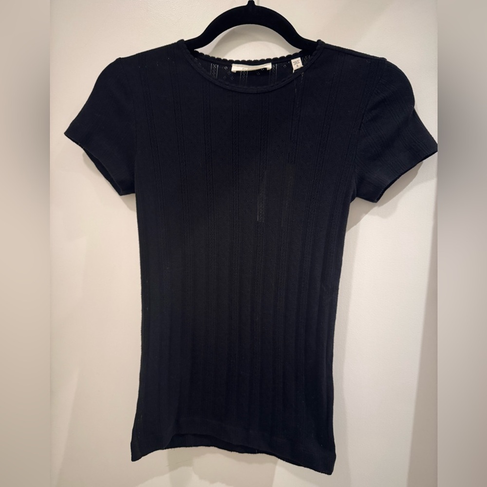 DÔEN VIVI TEE IN BLACK QUELLE JOLIE POINTELLE - Picture 7 of 10